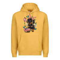 Mustard easter dachshund Premium Hoodie - RanaPortraitStore