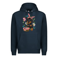 Navy easter dachshund Premium Hoodie - RanaPortraitStore