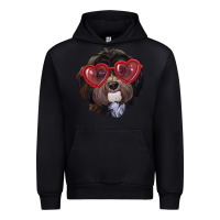 Black Havanese dog with love glasses Urban Hoodie - RanaPortraitStore