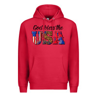 Cardinal god bless the usa Premium Hoodie - texasbilliewilder
