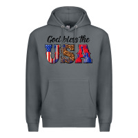 Rock god bless the usa Premium Hoodie - texasbilliewilder