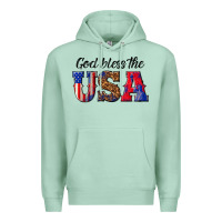 Seafoam god bless the usa Premium Hoodie - texasbilliewilder