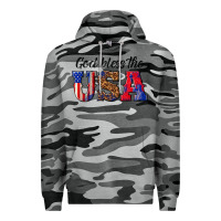 Slate Camo god bless the usa Premium Hoodie - texasbilliewilder