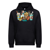 Black english bulldog coffee cups Urban Hoodie - Zillion Design Studio