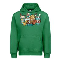 Emerald english bulldog coffee cups Urban Hoodie - Zillion Design Studio