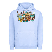 Pigment Grape Ice english bulldog coffee cups Urban Hoodie - Zillion Design Studio