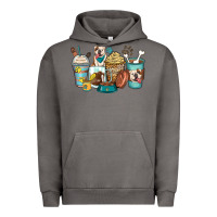 Pigment Tornado english bulldog coffee cups Urban Hoodie - Zillion Design Studio