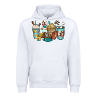 White english bulldog coffee cups Urban Hoodie - Zillion Design Studio