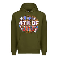 Army Green happy 4th of july billie wilder Premium Hoodie - texasbilliewilder