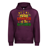 Mauve Wine queen of the kitchen Urban Hoodie - texasbilliewilder