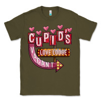 Army Green Valentines Day Cupid's Love Lodge Classic Tee - FaDigitalArtStudio