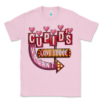 Bubblegum Pink Valentines Day Cupid's Love Lodge Classic Tee - FaDigitalArtStudio