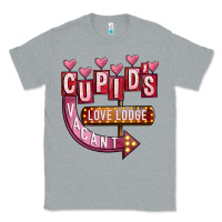 Heather Grey Valentines Day Cupid's Love Lodge Classic Tee - FaDigitalArtStudio