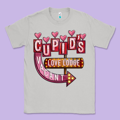 Valentines Day Cupid's Love Lodge Classic Tee Designed By Fadigitalartstudio