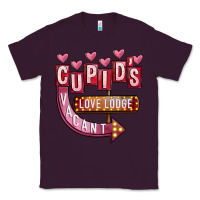 Plum Valentines Day Cupid's Love Lodge Classic Tee - FaDigitalArtStudio