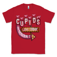 Red Valentines Day Cupid's Love Lodge Classic Tee - FaDigitalArtStudio