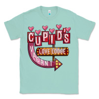 Seafoam Valentines Day Cupid's Love Lodge Classic Tee - FaDigitalArtStudio