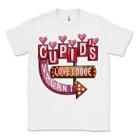 White Valentines Day Cupid's Love Lodge Classic Tee - FaDigitalArtStudio