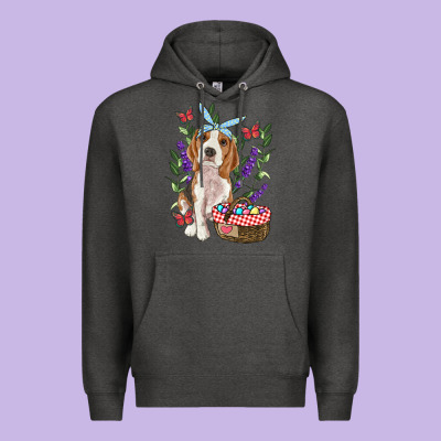 Easter Beagle Premium Hoodie Designed By Ranaportraitstore