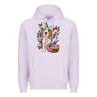 Lilac easter beagle Premium Hoodie - RanaPortraitStore