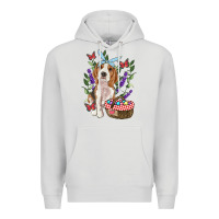 Dove Grey easter beagle Premium Hoodie - RanaPortraitStore