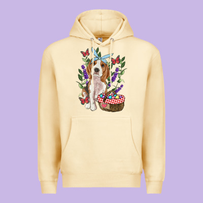 Easter Beagle Premium Hoodie Designed By Ranaportraitstore