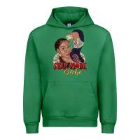 Emerald self made babe afro black woman Urban Hoodie - texasbilliewilder
