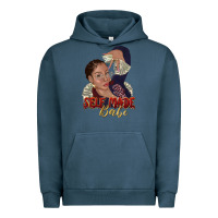 Pigment Midnight Navy self made babe afro black woman Urban Hoodie - texasbilliewilder