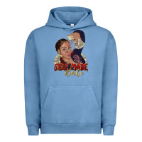 Pigment Pebble Blue self made babe afro black woman Urban Hoodie - texasbilliewilder