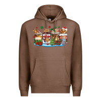 Chestnut christmas cookie coffee cups Premium Hoodie - Zillion Design Studio