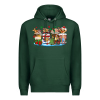 Sports Green christmas cookie coffee cups Premium Hoodie - Zillion Design Studio