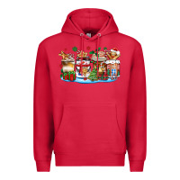 Cardinal christmas cookie coffee cups Premium Hoodie - Zillion Design Studio