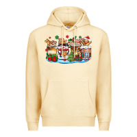 Pina Colada christmas cookie coffee cups Premium Hoodie - Zillion Design Studio