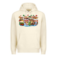 Sandshell christmas cookie coffee cups Premium Hoodie - Zillion Design Studio