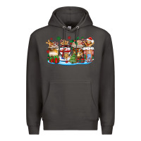 Smoke christmas cookie coffee cups Premium Hoodie - Zillion Design Studio