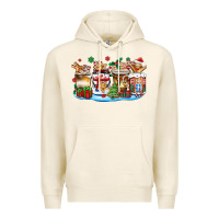 Tofu christmas cookie coffee cups Premium Hoodie - Zillion Design Studio