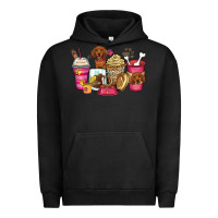 Pigment Black dachshund coffee cups Urban Hoodie - Zillion Design Studio