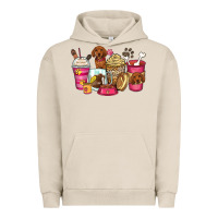 Pigment French Oak dachshund coffee cups Urban Hoodie - Zillion Design Studio