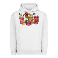 Pigment Lunar Rock dachshund coffee cups Urban Hoodie - Zillion Design Studio