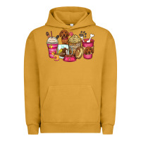 Pigment Peanut Butter dachshund coffee cups Urban Hoodie - Zillion Design Studio