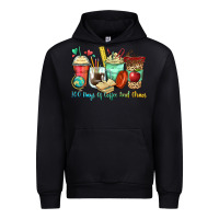Black 100 days of coffee and chaos coffee cups Urban Hoodie - Zillion Design Studio