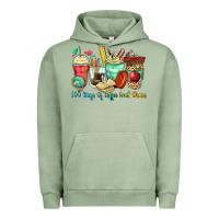 100 Days Of Coffee And Chaos Coffee Cups Urban Hoodie | Teevron