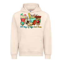 Sandshell 100 days of coffee and chaos coffee cups Urban Hoodie - Zillion Design Studio