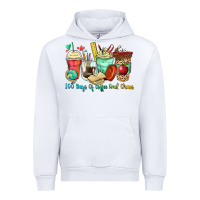 White 100 days of coffee and chaos coffee cups Urban Hoodie - Zillion Design Studio