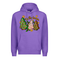 Purple tis the season christmas cake Premium Hoodie - Zillion Design Studio