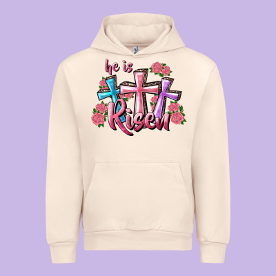 Urban Hoodie He Is Risen Cross