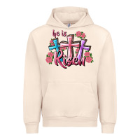 Sandshell He Is Risen Cross Urban Hoodie - RanaPortraitStore
