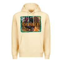 Pina Colada thanksgiving turkey gobble with background Premium Hoodie - RanaPortraitStore
