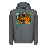 Rock thanksgiving turkey gobble with background Premium Hoodie - RanaPortraitStore