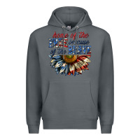 Rock home of the free because of the brave sunflower bi Premium Hoodie - texasbilliewilder